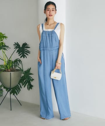 La boutique BonBon(ラブティックボンボン) セルロースデニムサロペット