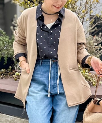 NOLLEY'S(ノーリーズ) ウォッシャブルFRINGE LIGHT JACKET