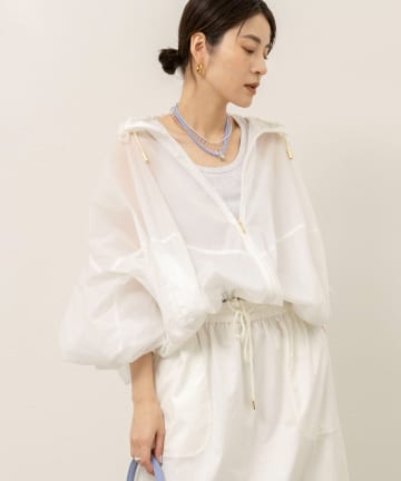 NOLLEY'S(ノーリーズ) 《セットアップ対応》【MAQWEL/マクウェル】ウォッシャブルシアーブルゾン