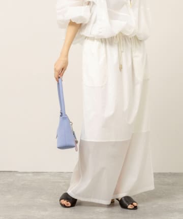 NOLLEY'S(ノーリーズ) 《セットアップ対応》【MAQWEL/マクウェル】ウォッシャブルシアースカート