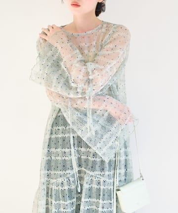 Kastane(カスタネ) 【WEB先行】プリントレースワンピース