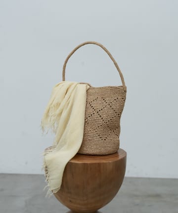 GALLARDAGALANTE(ガリャルダガランテ) 【4/7(火) 18:00予約開始】【MIORA】ラフィアワンハンドルバッグ