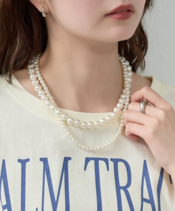 mystic(ミスティック) Ｗパールネックレス