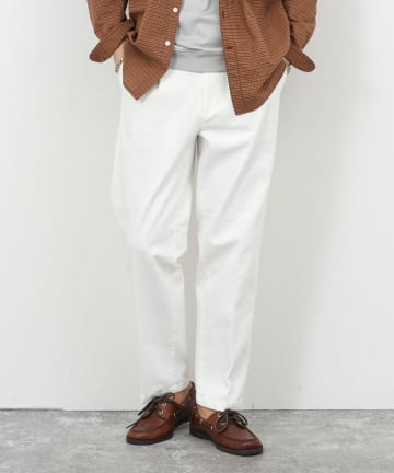 NOLLEY'S(ノーリーズ) デニムストレッチワイドジャスト丈PT