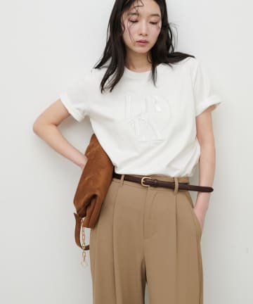 LARUTA(ラルータ) NEW厚盛りロゴ刺繍T
