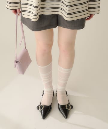 Kastane(カスタネ) 【4色展開】シアーハイソックス