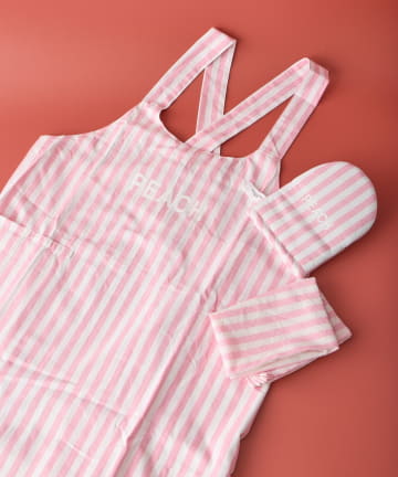 BIRTHDAY BAR(バースデイバー) STRIPE COTTONギフトセット エプロン/ミトン/キッチンクロス