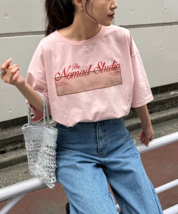 CIAOPANIC TYPY(チャオパニックティピー) オーガンジーシアードッキングプリントTEE