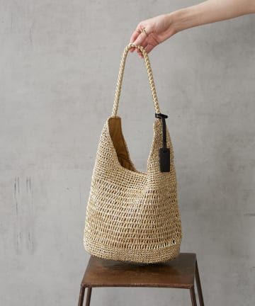 BIRTHDAY BAR(バースデイバー) メタリックコード編み2WAYハンドルバッグ