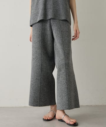 Whim Gazette(ウィム ガゼット) 【Drawing Numbers】センターピンタックニットパンツ