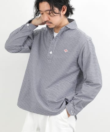 NOLLEY'S(ノーリーズ) 【DANTON】ROUND COLLAR P.O SHIRT LS