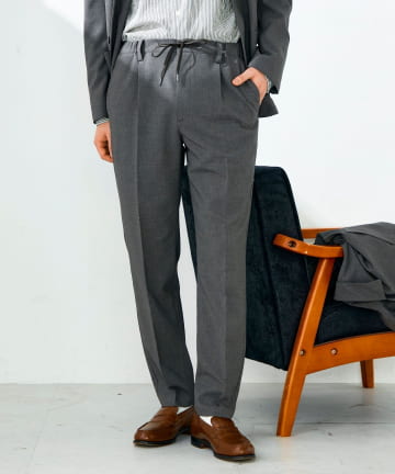 FREDY & GLOSTER(フレディ アンド グロスター) 【セットアップ対応】リネンタッチドビーイージーパンツ