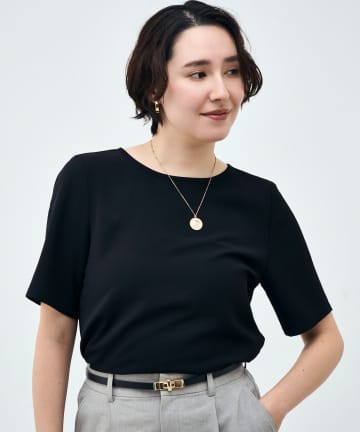 NOLLEY'S(ノーリーズ) ウォッシャブルダブルクロスＴブラウス