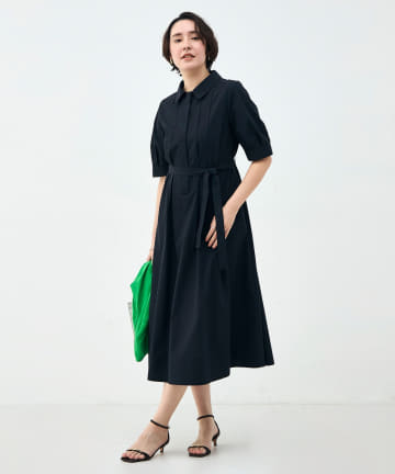 NOLLEY'S(ノーリーズ) ウォッシャブルAラインタックワンピース