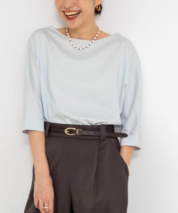 NOLLEY'S(ノーリーズ) ウォッシャブルドルマンTシャツ