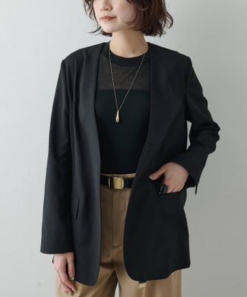 Whim Gazette(ウィム ガゼット) シアーノーカラージャケット