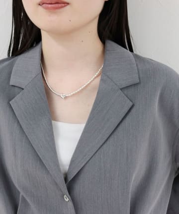 FREDY & GLOSTER(フレディ アンド グロスター) ハートトップバイカラーネックレス