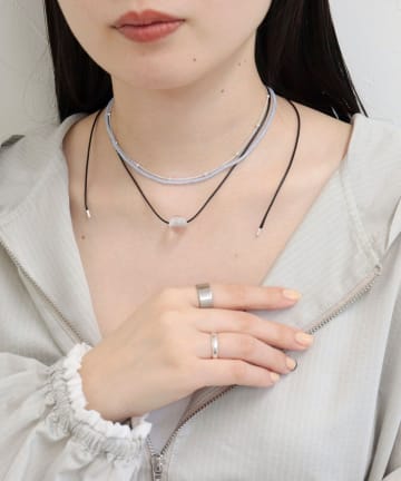 FREDY & GLOSTER(フレディ アンド グロスター) ガラスストーン3種セットネックレス