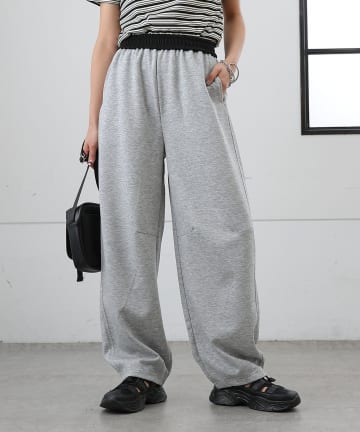 COLONY 2139(コロニー トゥーワンスリーナイン) 【WEB限定】ウエスト配色カーブパンツ