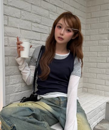 RAY CASSIN(レイカズン) デザインレイヤードロンT