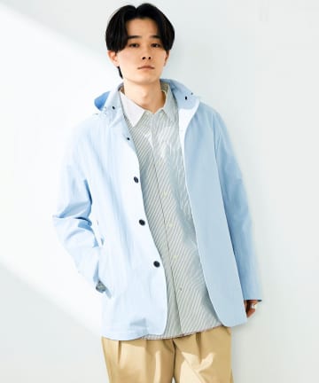 FREDY & GLOSTER(フレディ アンド グロスター) 【GLOSTER名品アウター】スタンドフードブルゾン