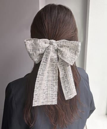 Lattice(ラティス) ツイードリボンシュシュ