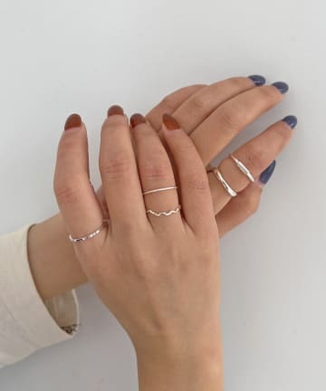 Lattice(ラティス) ニュアンスデザインリングセット(5P)