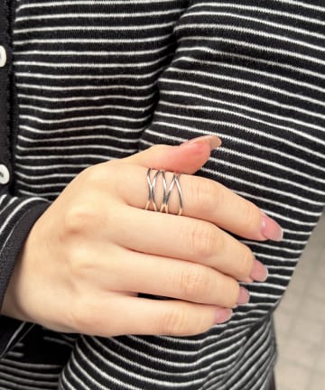 Lattice(ラティス) ＜ステンレス＞ニュアンスデザインリング