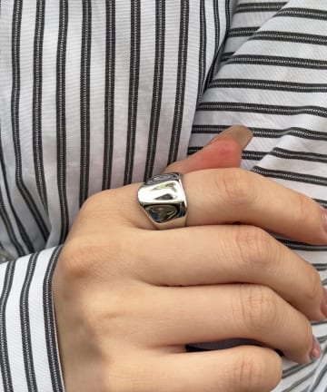 Lattice(ラティス) ＜ステンレス＞ニュアンスデザインリング