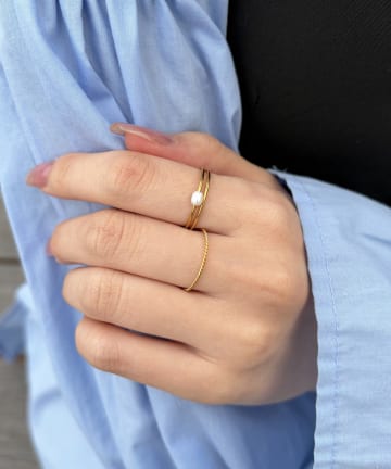 Lattice(ラティス) ＜ステンレス＞パールリングセット(3P)