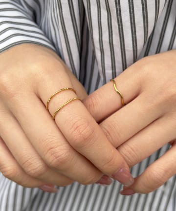 Lattice(ラティス) ＜ステンレス＞シンプルリングセット(3P)