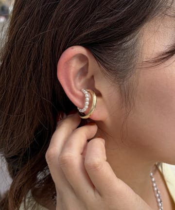 Lattice(ラティス) パールイヤカフ