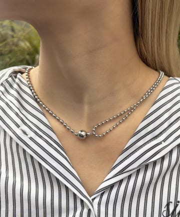 Lattice(ラティス) ＜ステンレス＞ボールチェーンネックレス