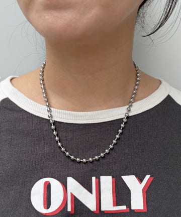 Lattice(ラティス) ＜ステンレス＞ボールチェーンネックレス