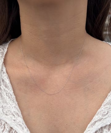 Lattice(ラティス) <ステンレス>シンプルチェーンネックレス