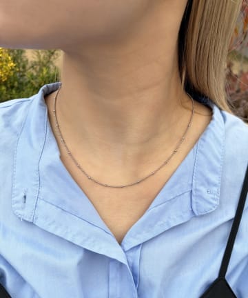 Lattice(ラティス) ＜ステンレス＞ボールチェーンネックレス