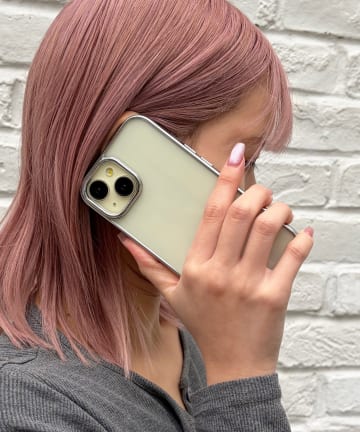 Lattice(ラティス) シルバークリアスマホケース(iPhone15)