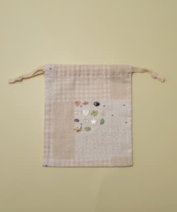 Lattice(ラティス) 【ボタンアイテム】巾着ポーチ