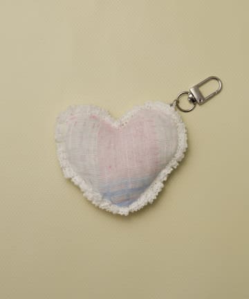 Lattice(ラティス) 【ボタンアイテム】パッチワークハートクッションチャーム