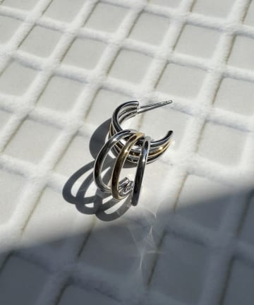 Lattice(ラティス) 【LesSignes】ミックスステンレスピアス