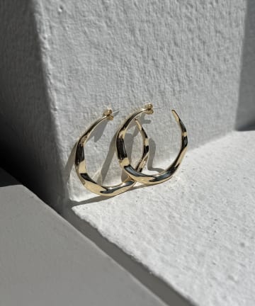 Lattice(ラティス) 【LesSignes】ビッグフープピアス