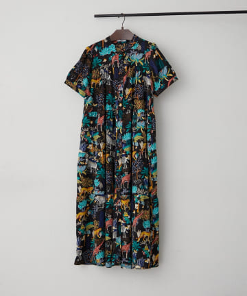 Remind me and forever(リマインドミーアンドフォーエバー) 【大人気リバイバル / 体型カバーにも◎】アソート柄ティアードワンピース