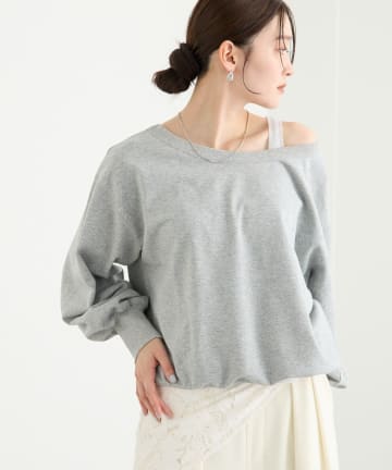 OUTLET(アウトレット) 【RIVE DROITE】ボートネック2wayスウェット