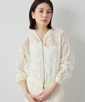 Whim Gazette(ウィム ガゼット) 【Drawing Numbers】レースブルゾン