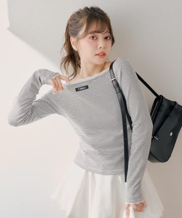 Chico(チコ) コンパクトボーダートップス