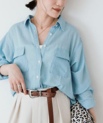 RIVE DROITE(リヴドロワ) 予約【RIMH（リムエイチ）】ライトバックフレアショートシャツ