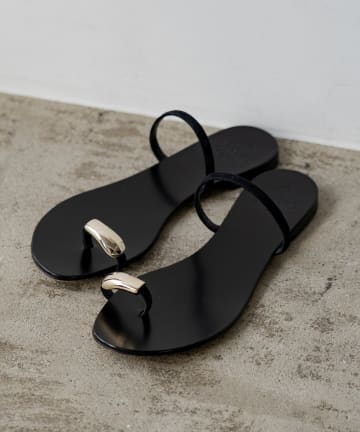 LOUNGEDRESS(ラウンジドレス) 【il sandaro/イルサンダロ】ゴールドパーツサンダル