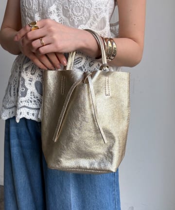 DOUDOU(ドゥドゥ) 【WEB限定】メタリックミニレザーバッグ