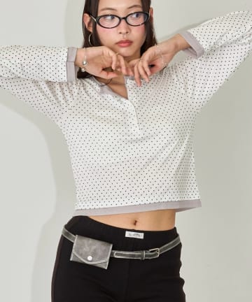 WHO’S WHO gallery(フーズフーギャラリー) ドットレイヤードヘンリートップス