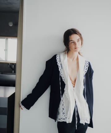 Pasterip(パセリ) Cozy dad jacket